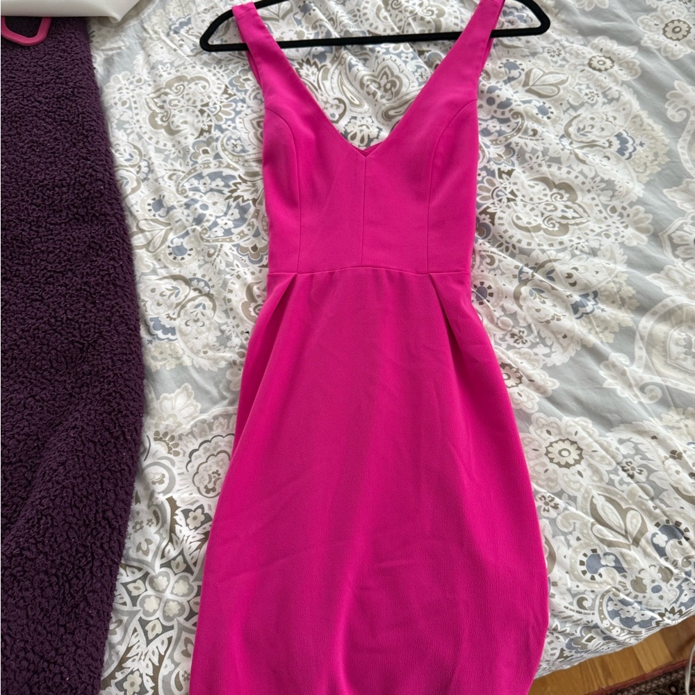 Amanda Uprichard Pink Sleeveless Dress